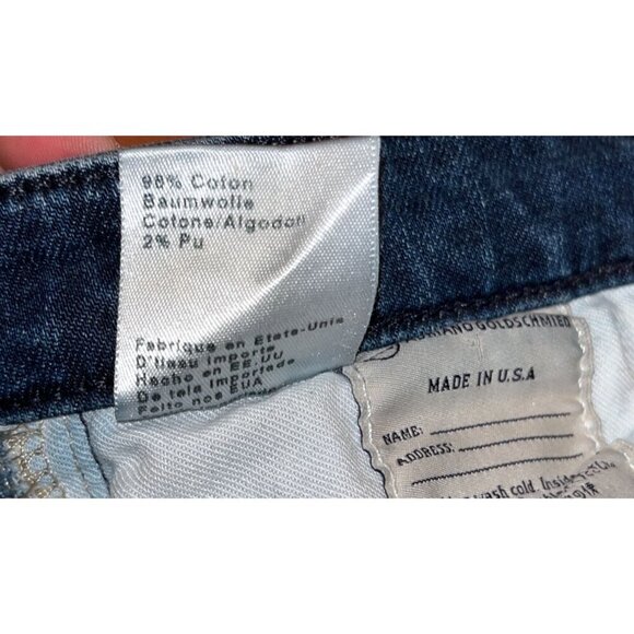 Adriano Goldschmied Dark Wash Denim Stilt Cigarette Leg Jeans Women's Size 2 - Picture 3 of 8